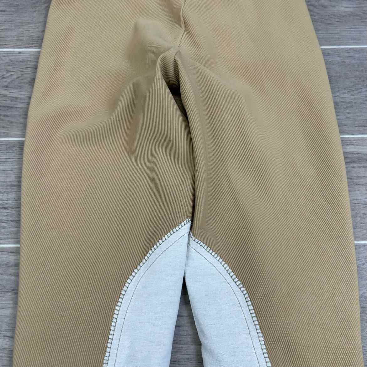TuffRider Ribbed Knee Patch Breeches, Tan, Women's 26