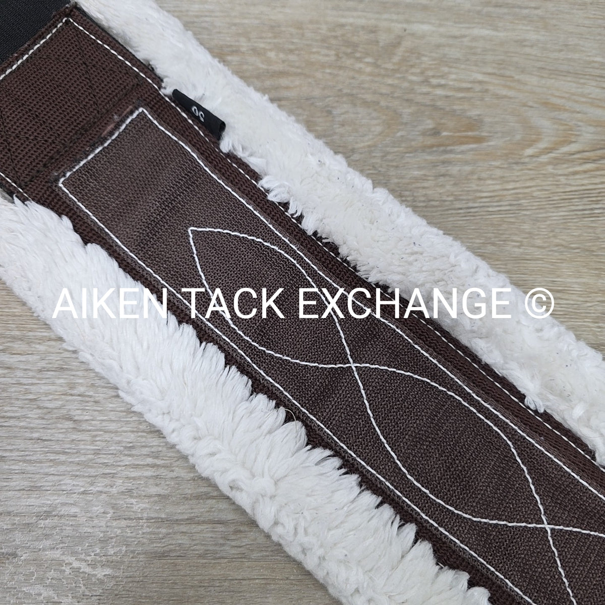 Equine Healthcare International Fleece Girth, Double End Elastic, Brown, 48"