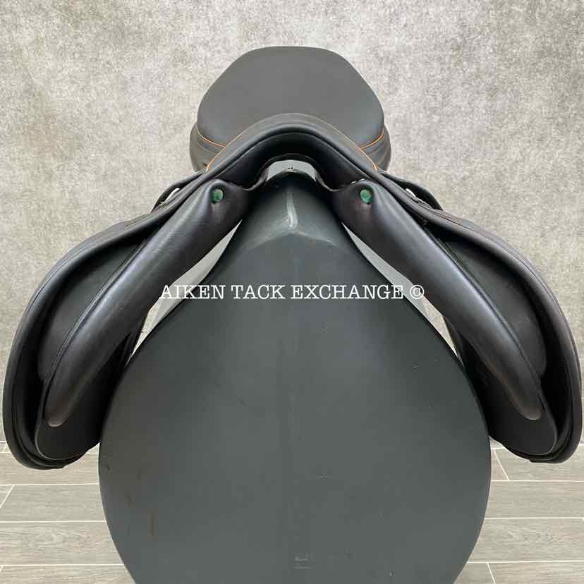 2007 Equipe Expression Close Contact Jump Saddle, 17" Seat, Extra Wide Tree, Foam Panels