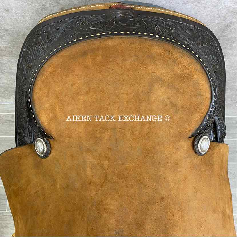 M.L. Leddy's Western Saddle, 16.5" Seat, Wide Tree - Full QH Bars