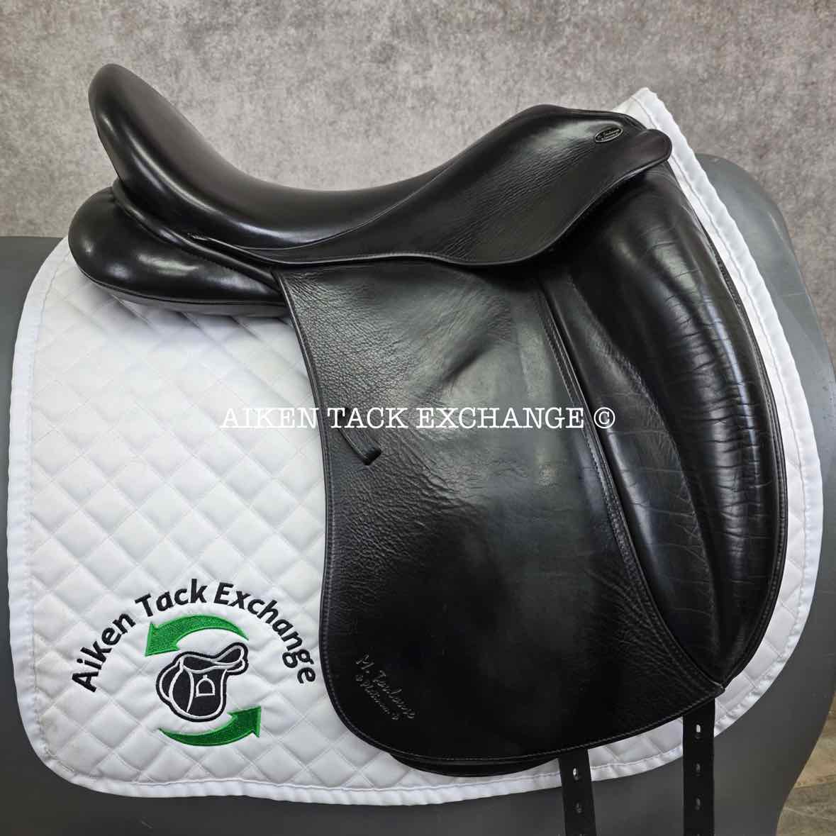 **SOLD** 2012 Marcel Toulouse Marianne Platinum Genesis Dressage Saddle, 17.5" Seat, Adjustable Tree, Wool Flocked Panels