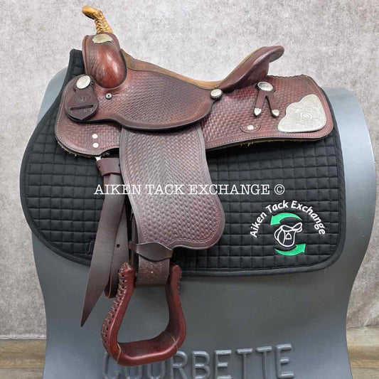 **SOLD** Circle M Western Saddle, 15.5" Seat, Wide Tree - Full QH Bars