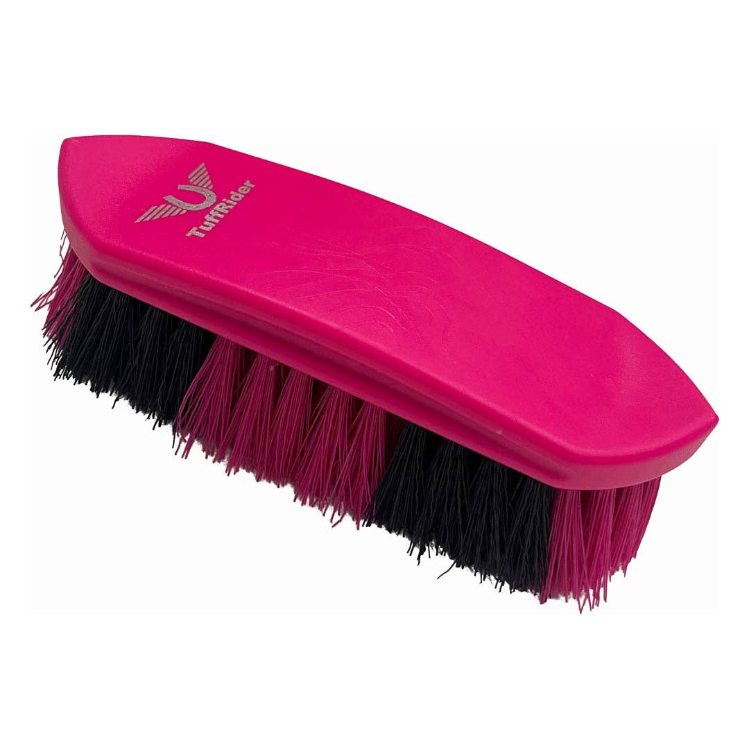Tuffrider Dandy Brush Hard Large: Neon Pink / STD