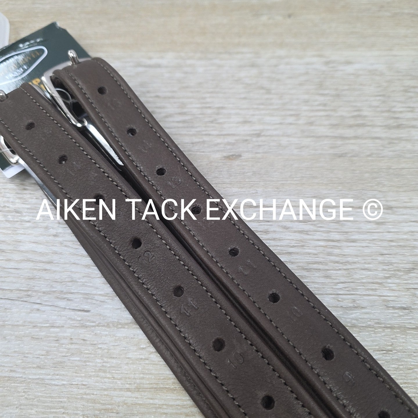 HDR Triple Covered Grippy Close Contact Stirrup Leathers, Havana, 54"