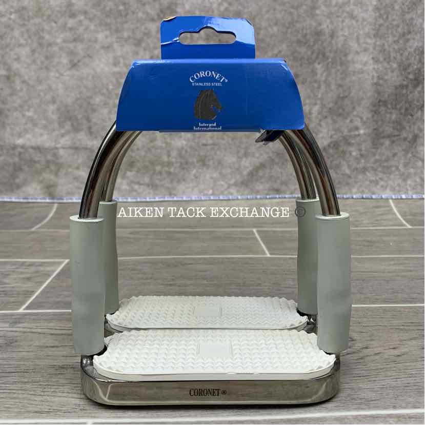 Coronet Jointed Flex Stirrup Irons, 4.75"