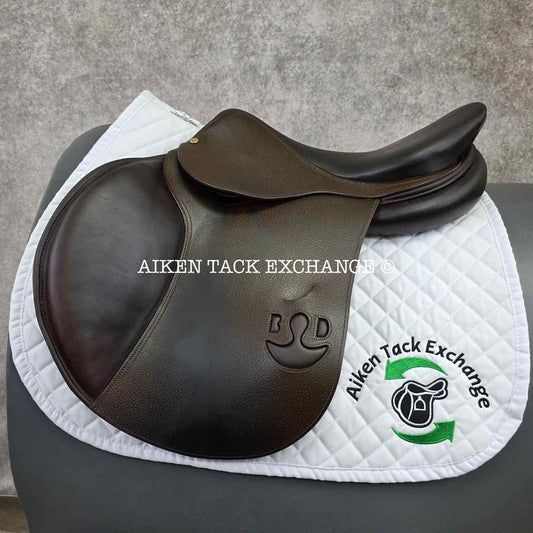 2014 Bruno Delgrange Virtuose Jump Saddle, 17.5" Seat, 5X Flap, Medium Tree, Foam Panels