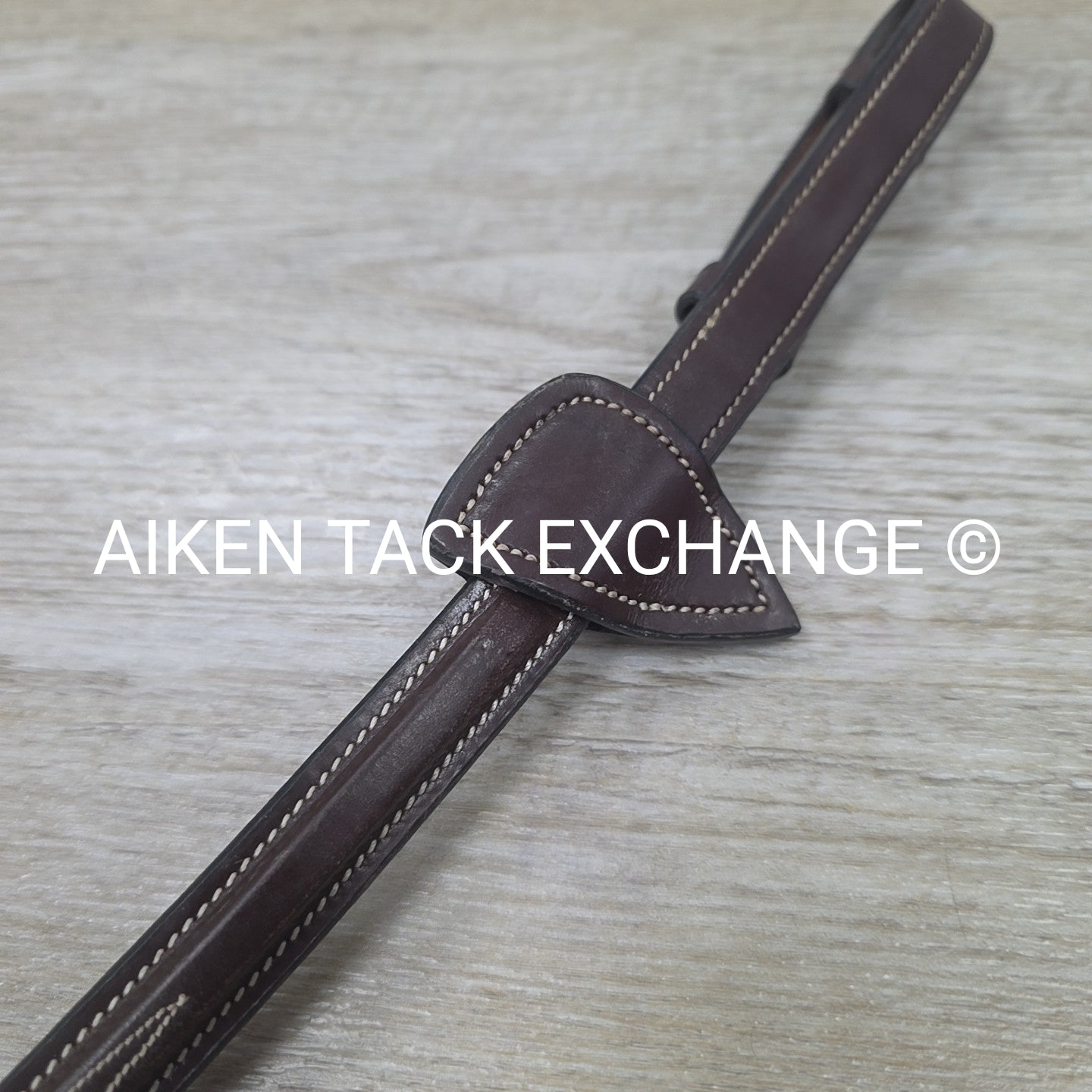 Dy'on Fancy Stitched Cotton Web Reins, Brown, Size Full