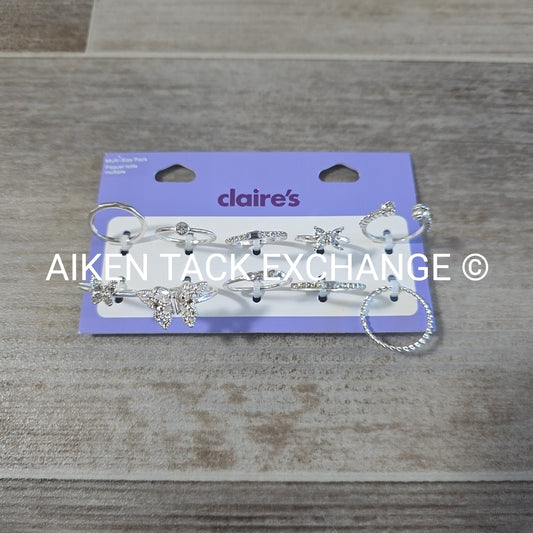 Claire's Ring Set - Various Sizes, 10 Total