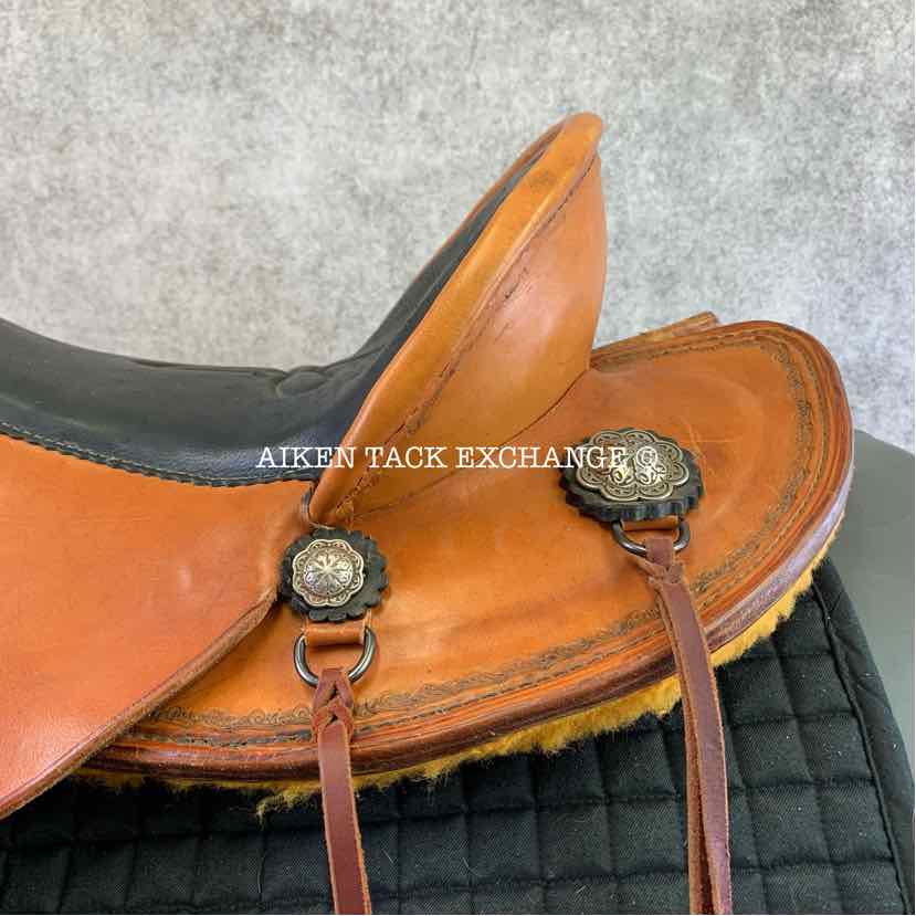 **SOLD** Mckenna Saddlery Western Saddle, 16" Seat, Regular Tree - Semi QH Bars, Comes with Breastplate