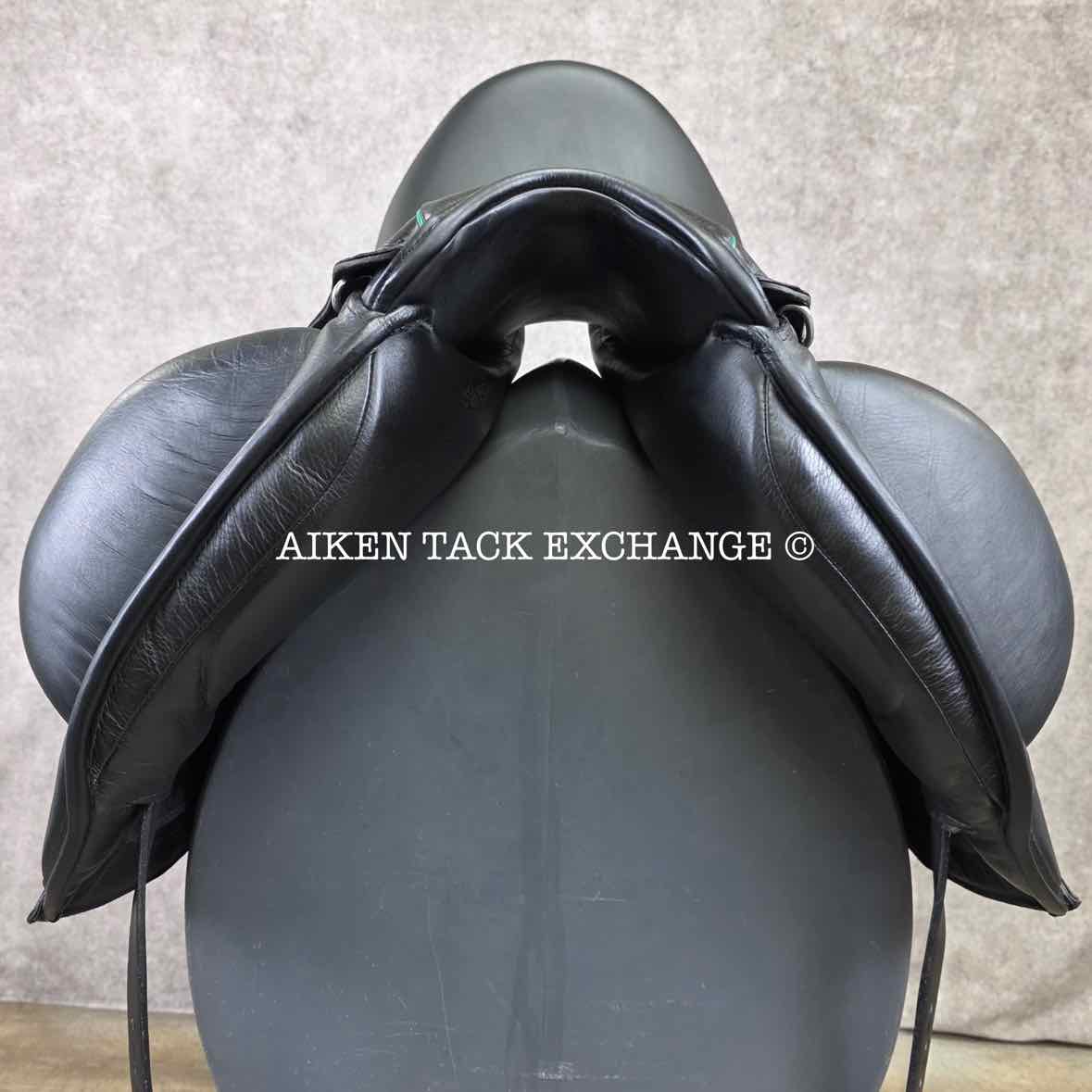 2023 Envy by Custom Saddlery Motion Monoflap Dressage Saddle, 17" Seat - Short Flap, Adjustable Tree, Wool Flocked Panels