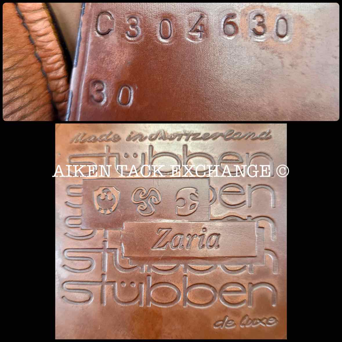 2012 Stubben Zaria Deluxe Jump Saddle, 17.5" Seat with Biomex, 30cm Tree - MW, Foam Panels