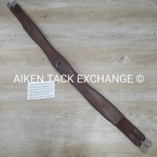Dover Saddlery Circuit Leather Girth, Brown, 54"