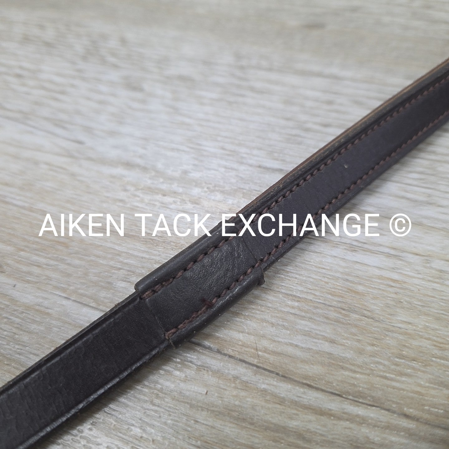 Leather Reins with Rubber Grip, Brown, 55"