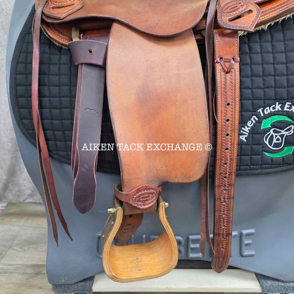 2008 Loredo Saddlery Western Saddle, 15" Seat, Wide Tree - Full QH Bars