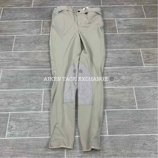 Ovation Boys EuroWeave DX Knee Patch Breeches, Size 18