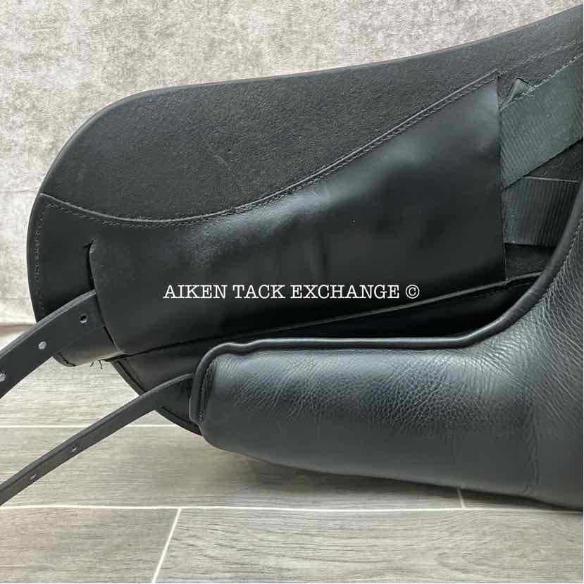 2013 Custom Saddlery Wolfgang Constanze Monoflap Dressage Saddle, 17.5" Seat, Adjustable Tree, Wool Flocked Panels