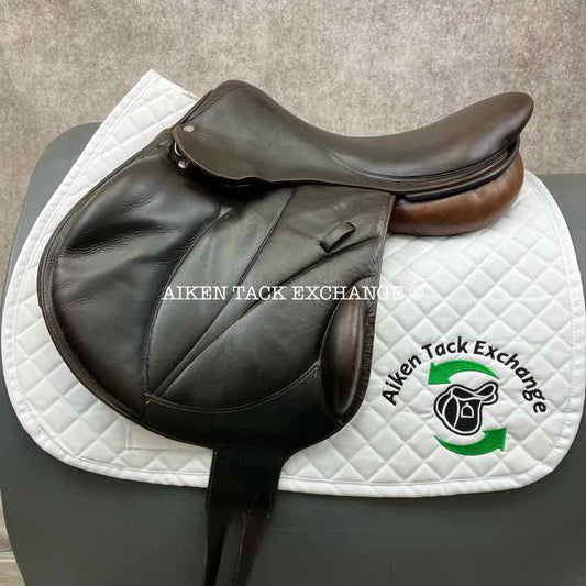2013 Voltaire Lexington Monoflap Jump Saddle, 17.5" Seat, 2A Flap, Medium Wide Tree, PRO Panels, Full Buffalo Leather