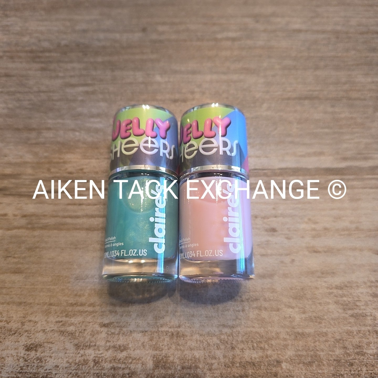 Claire's Jelly Sheers Polish - Set of 2