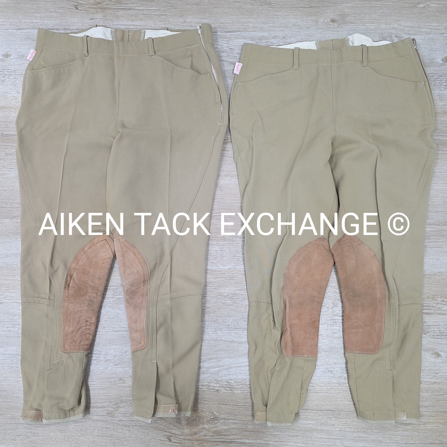 BARGAIN BUNDLE: 2 Pair Tailored Sportsman Knee Patch Breeches, Size 32