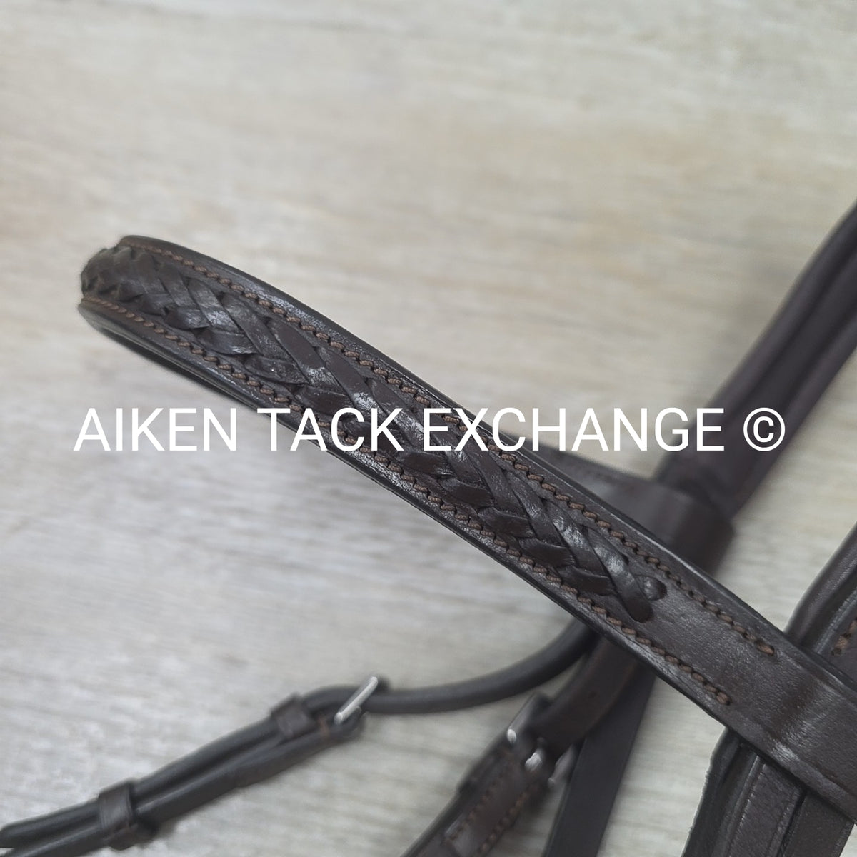Ergonomic Figure 8 Bridle, No Reins, Brown, Size Full