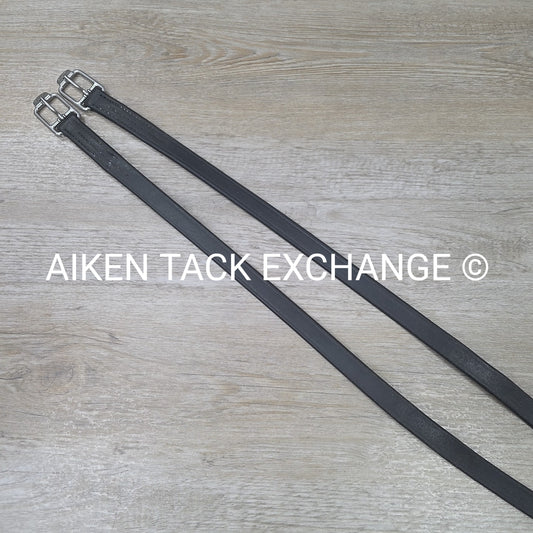 Stubben Stirrup Leathers, Black, 60"