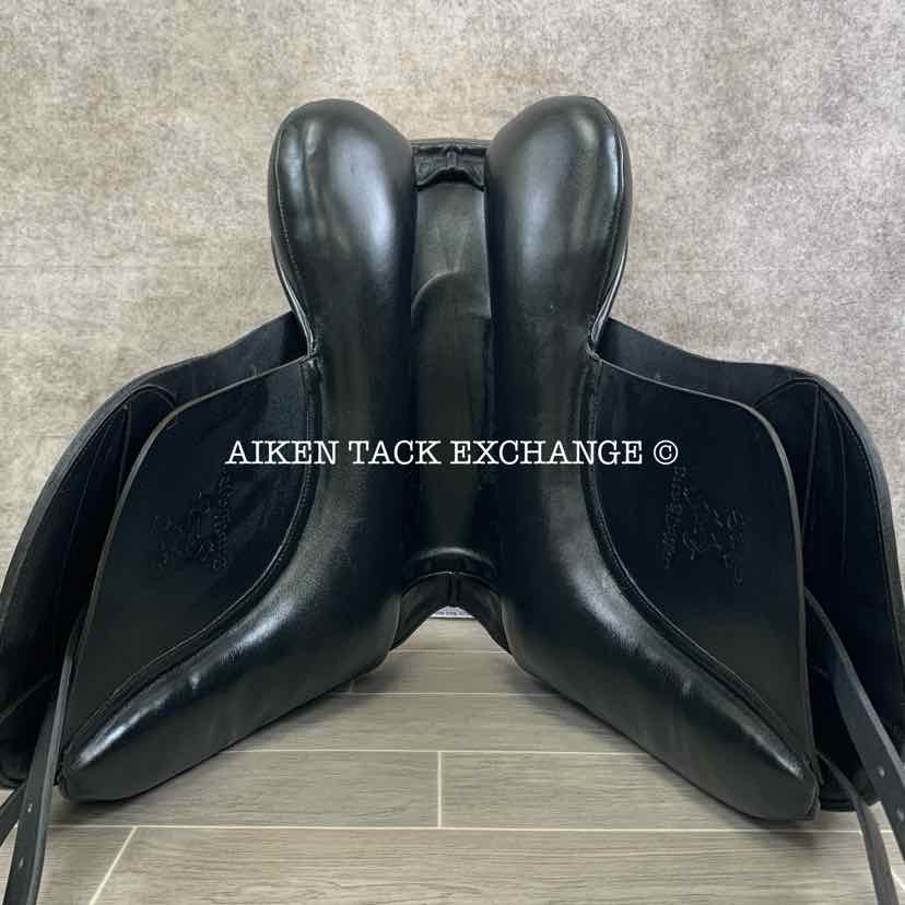 2016 Custom Saddlery Wolfgang Solo Dressage Saddle, 18.5” Seat, Adjustable Tree, Wool Flocked Panels, Buffalo Leather