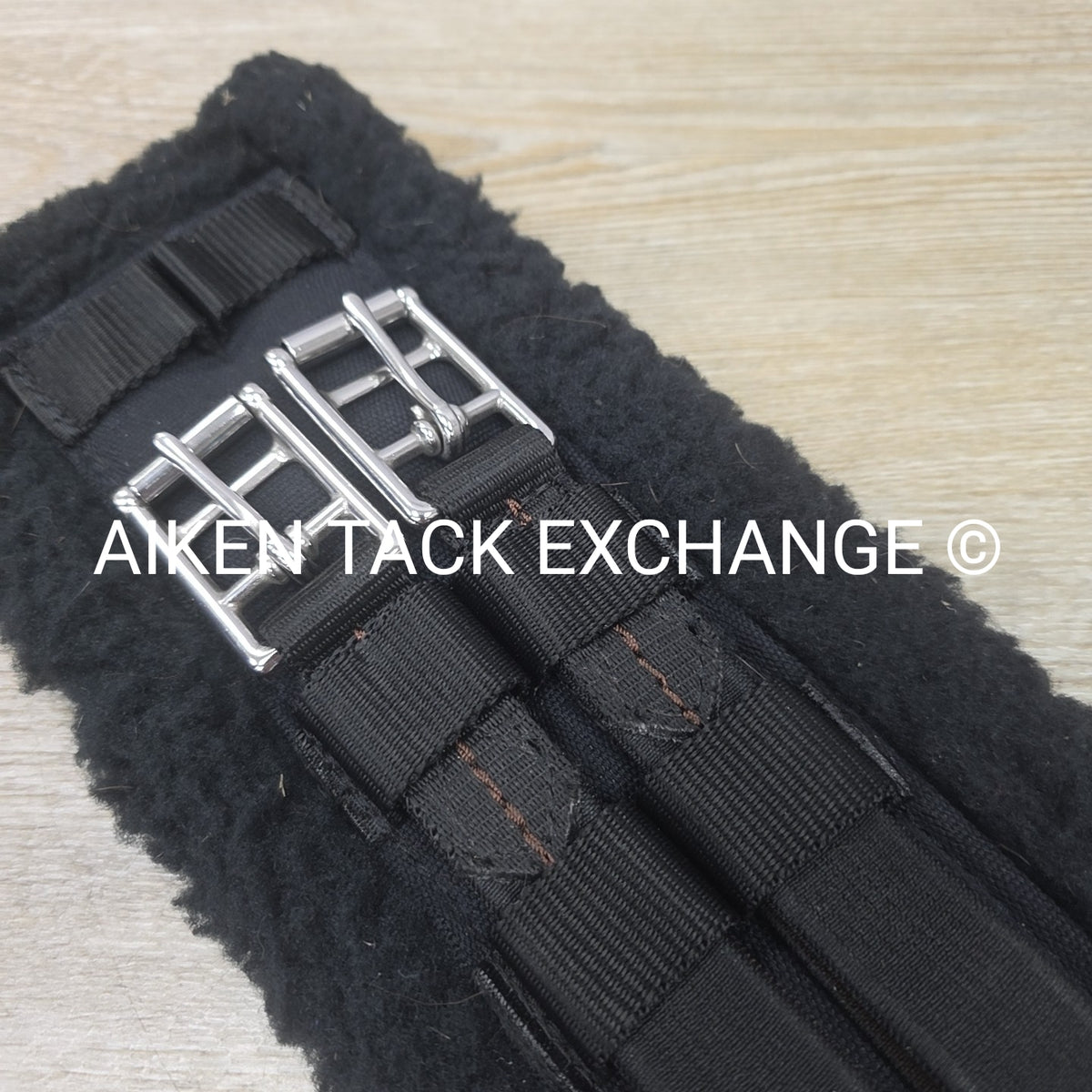 Ovation Fleece Dressage Girth, Black, 24"