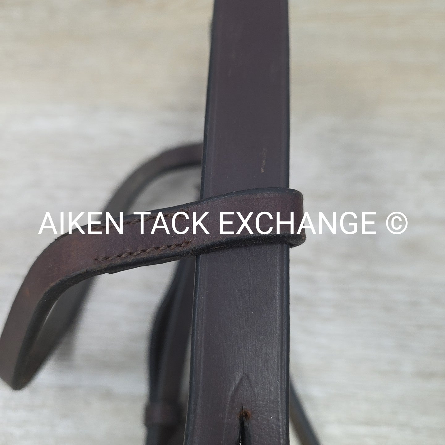Flat Hunt Bridle with Matching Laced Reins, Brown, Size Cob