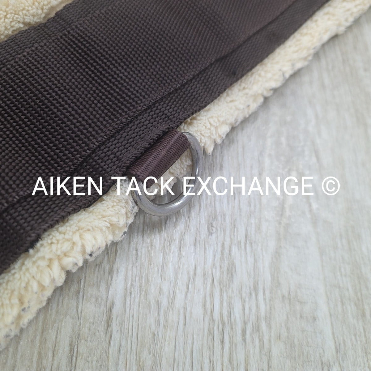 Stubben Removable Fleece Girth with Double End Elastic, Brown, 56"