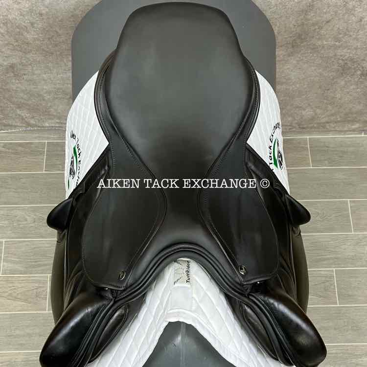 2016 Ideal Impala Professional Monoflap Jump Saddle, 18" Seat, Wide Tree, Wool Flocked Panels