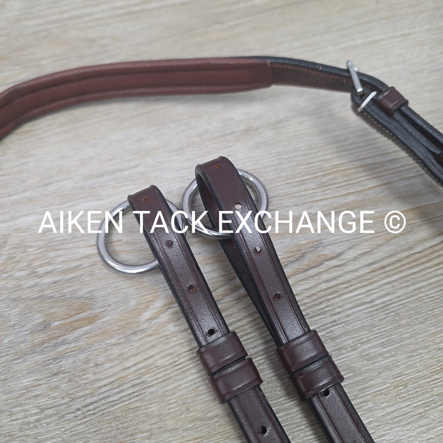 Fancy Stitched 5 Point Breastplate with Running Martingale Attachment, Brown, Si