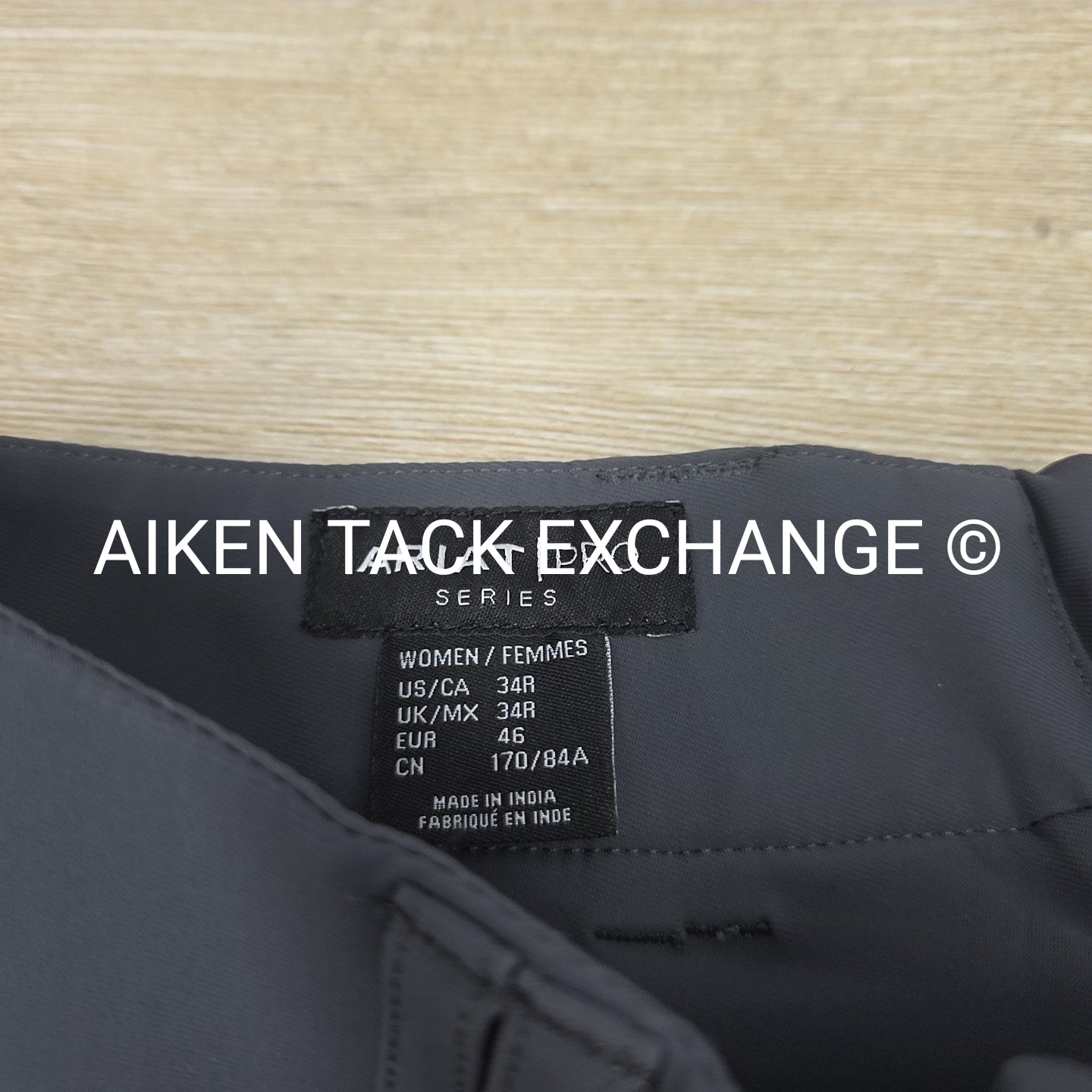 Ariat Tri-Factor Silicone Grip Full Seat Breeches, Size 34 R