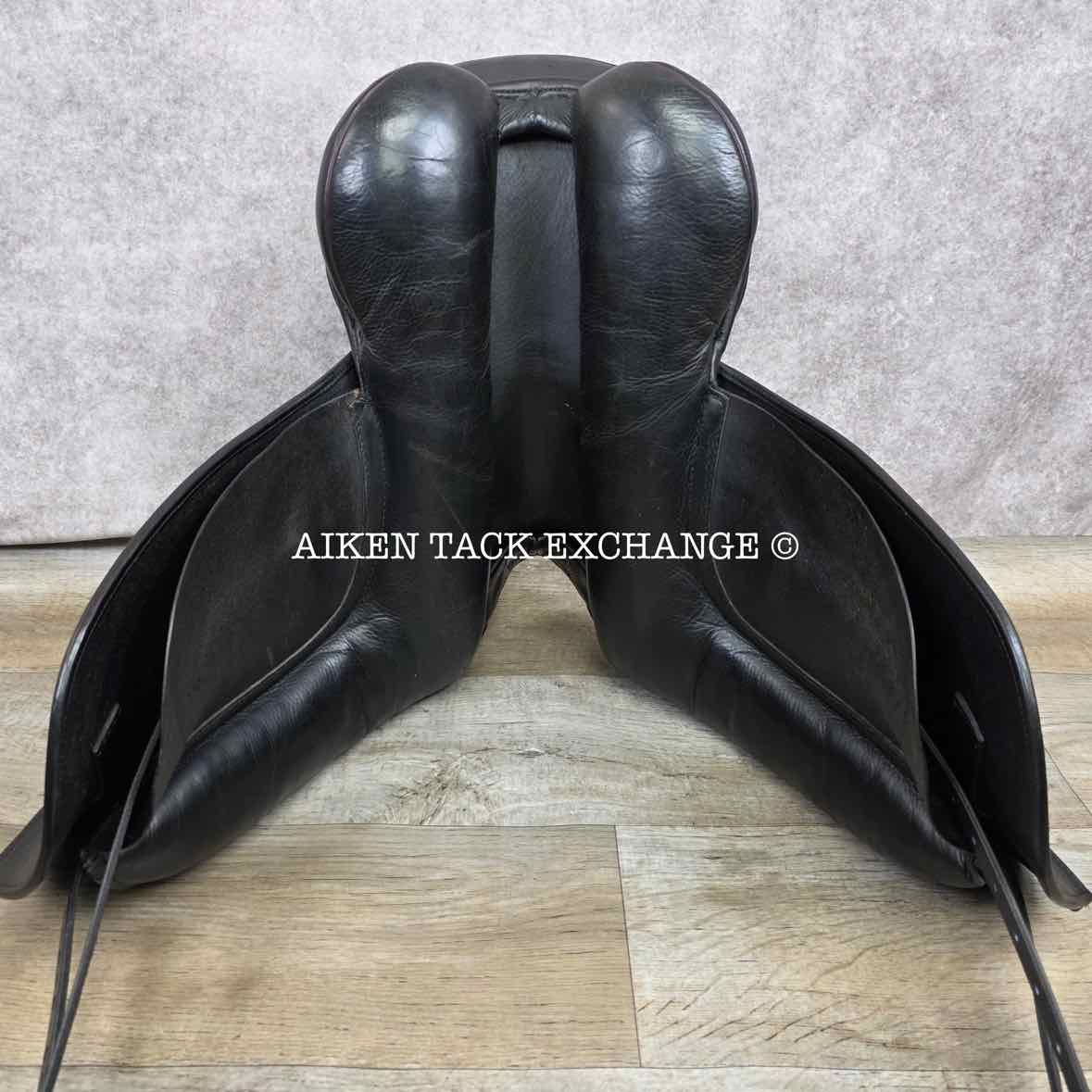 JRD Alvina Dressage Saddle, 18" Seat, Medium Wide Tree, Wool Flocked Panels