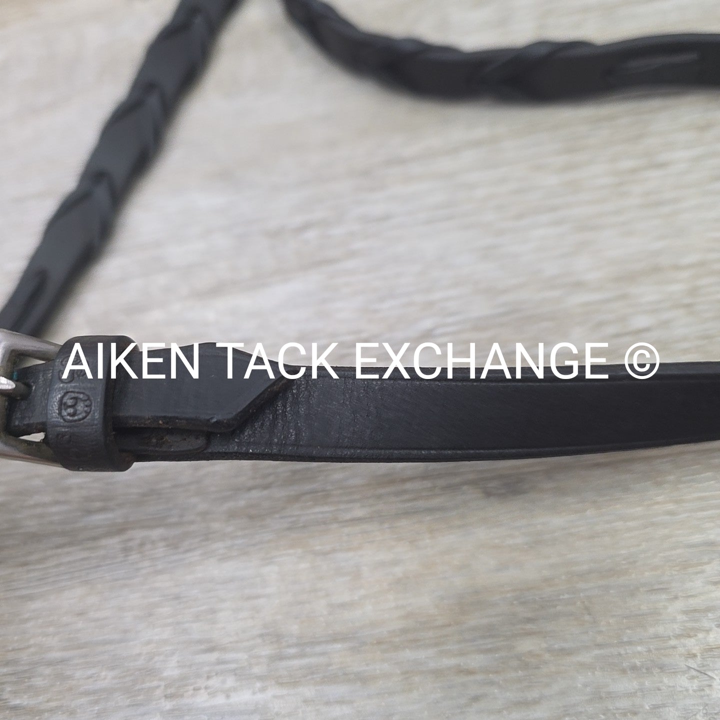 Stubben Plain Laced Reins, Brown, 54"