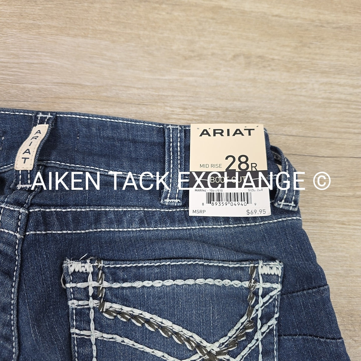 Ariat Mid Rise Bootcut Denim Jeans, Women's 28R