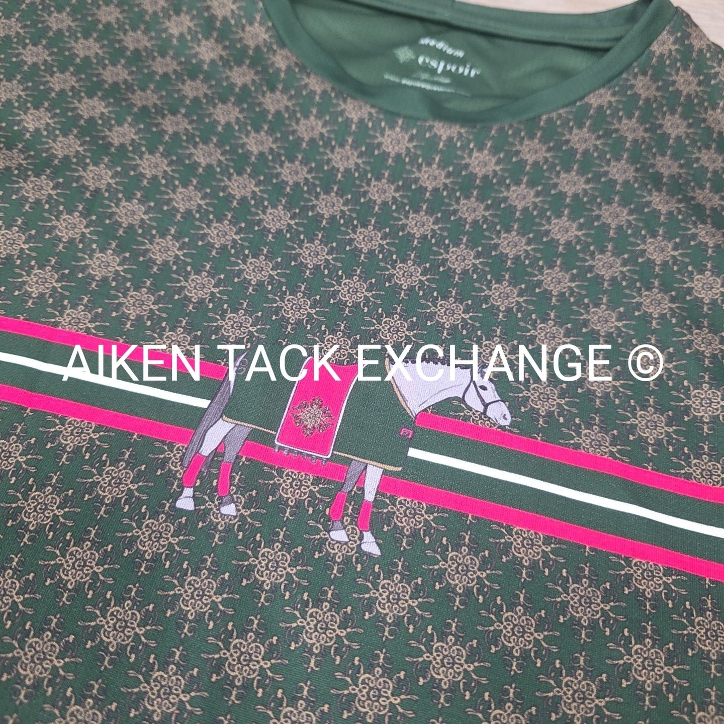 Espoir Equestrian Long Sleeve Top, Size Medium