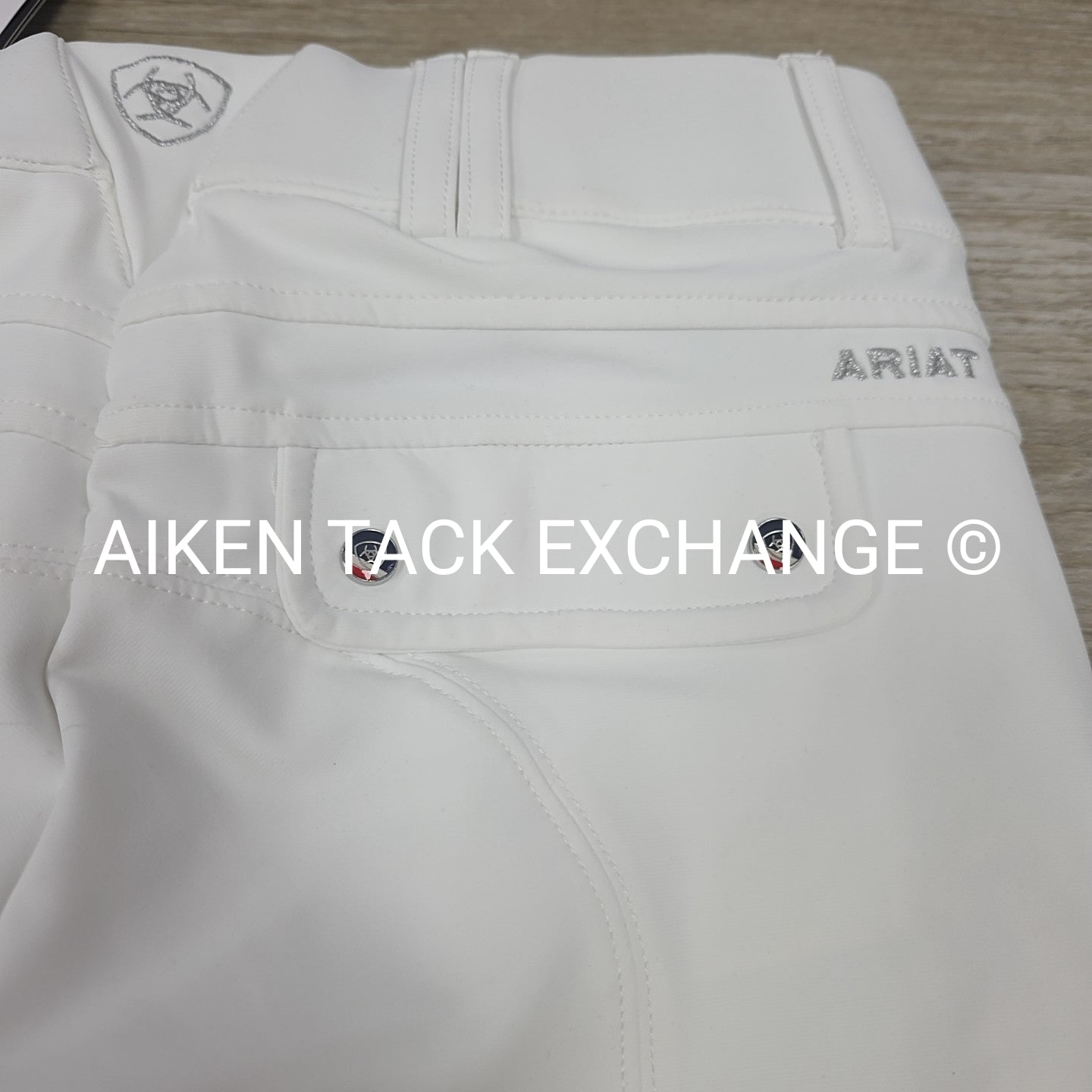 Ariat Tri Factor Silicone Grip Knee Patch Breeches, Size 22 L