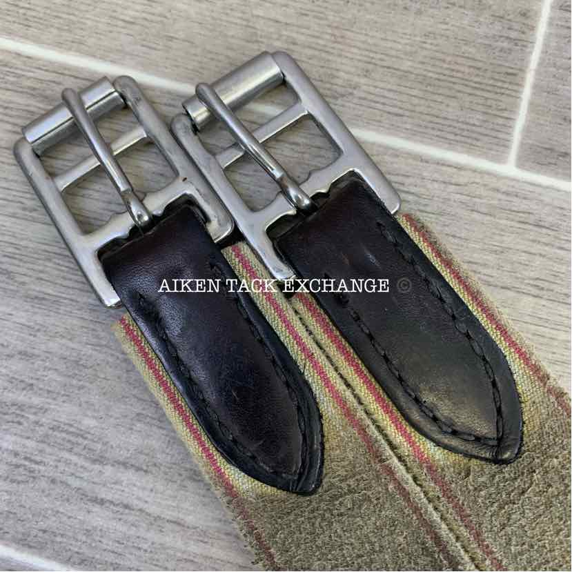 CWD Belly Guard Stud Girth with Double End Elastic, Brown, 50"