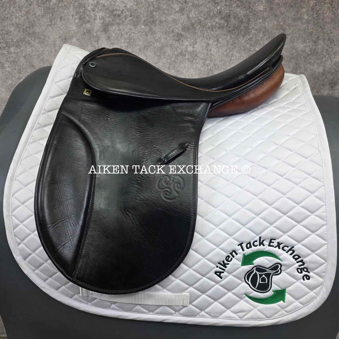 Stubben Romanus Dressage Saddle, 17.5" Seat, 31cm Tree - MW, Wool Flocked Panels