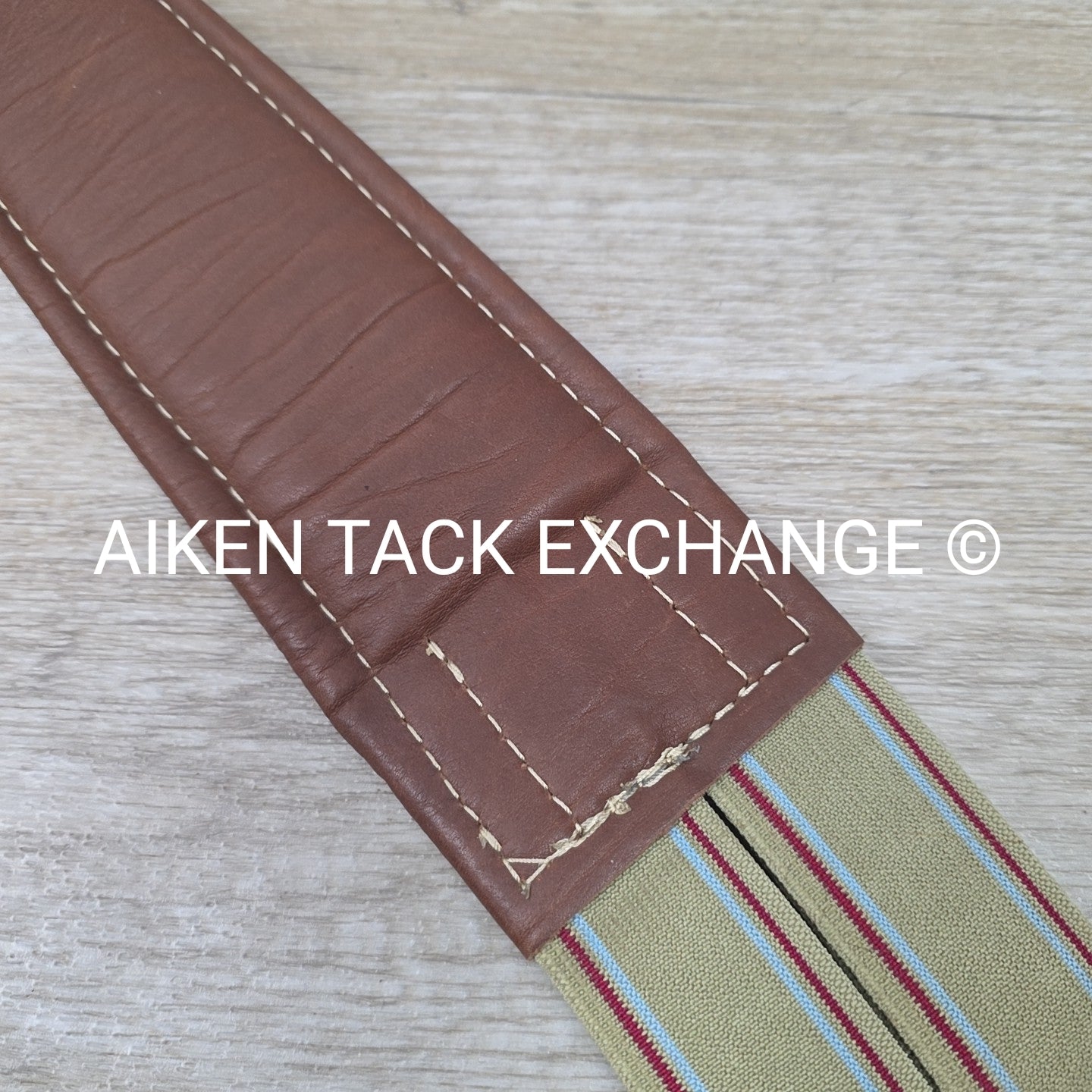 M. Toulouse Contour Shaped Padded Leather Girth, Brown, 56"