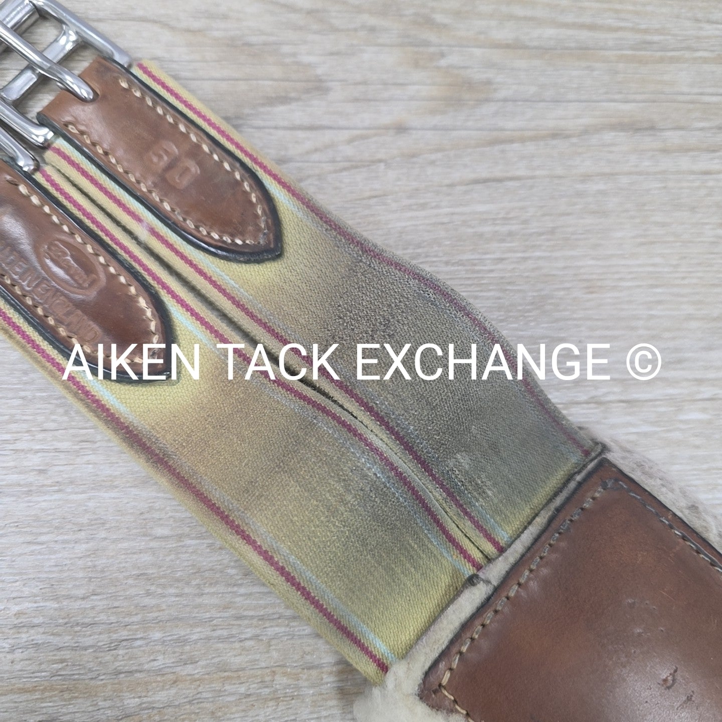 Beval Fleece Lined Girth with Single End Elastic, Brown, 50"