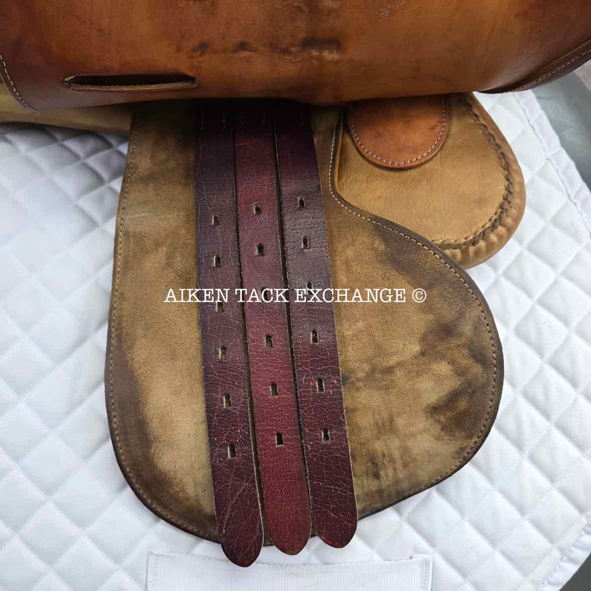 Merlo's American Style Suede Polo Saddle, 19" Seat, Narrow Tree, Foam Panels