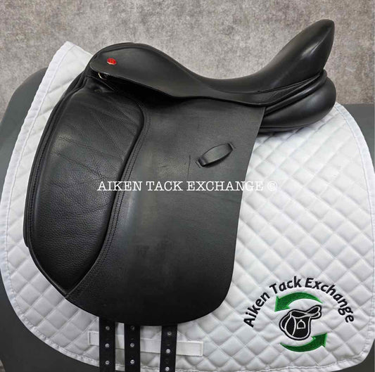 2012 Hastilow Concept Dressage Saddle, 17" Seat, Adjustable Tree - Changeable Gullet, Wool Flocked Panels