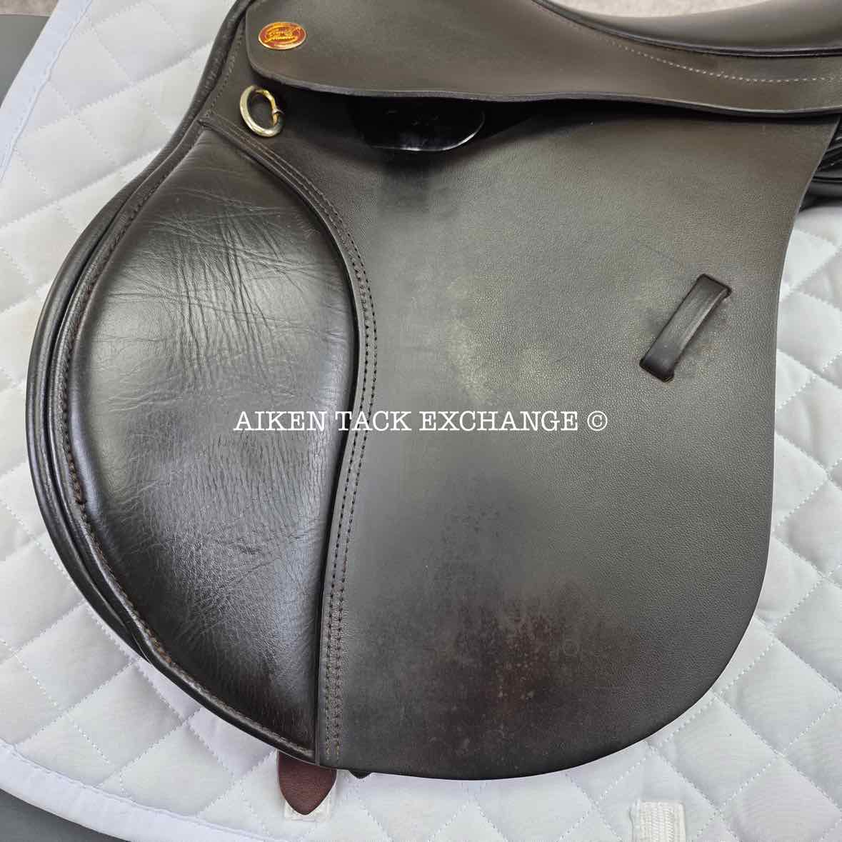 Kent & Masters Original Pony All Purpose Jump Saddle, 15.5" Seat, Adjustable Tree - Changeable Gullet, Wool Flocked Panels