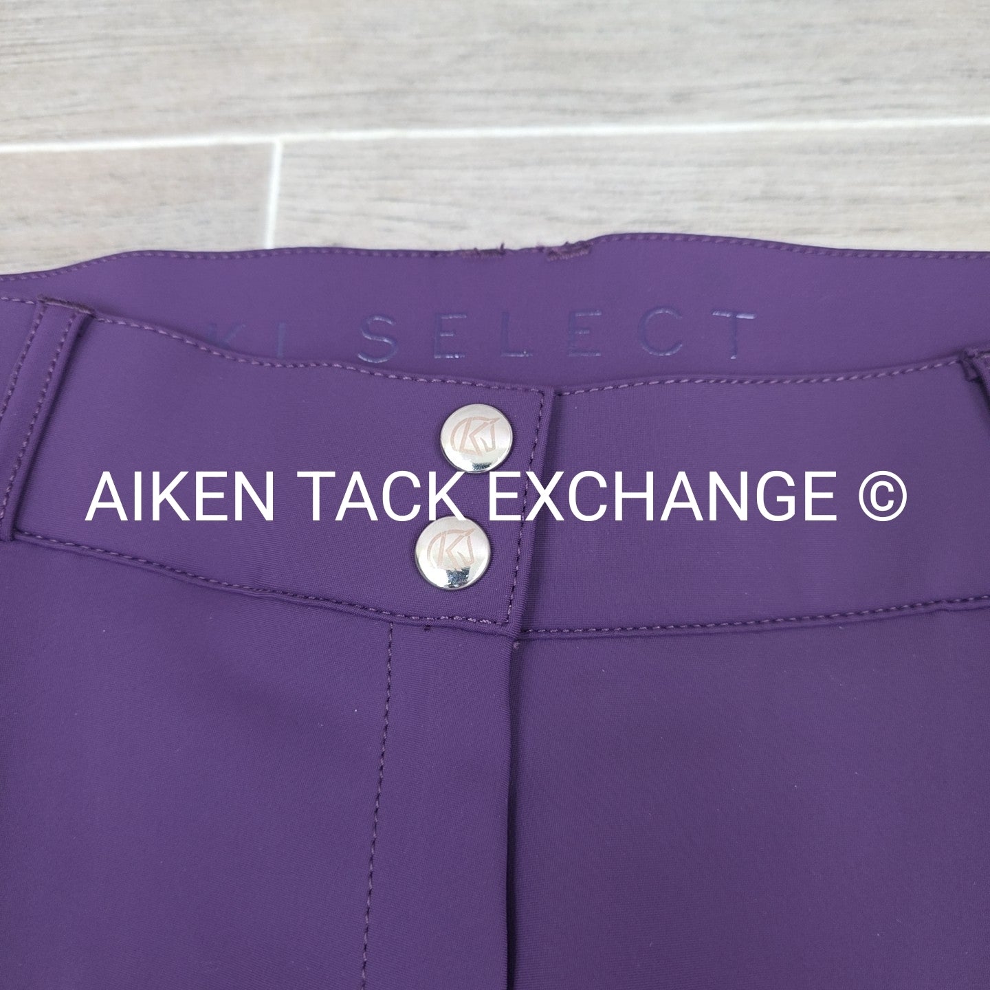 KL Select Gabrielle Knee Patch Breeches, Purple, Women's Size 34R