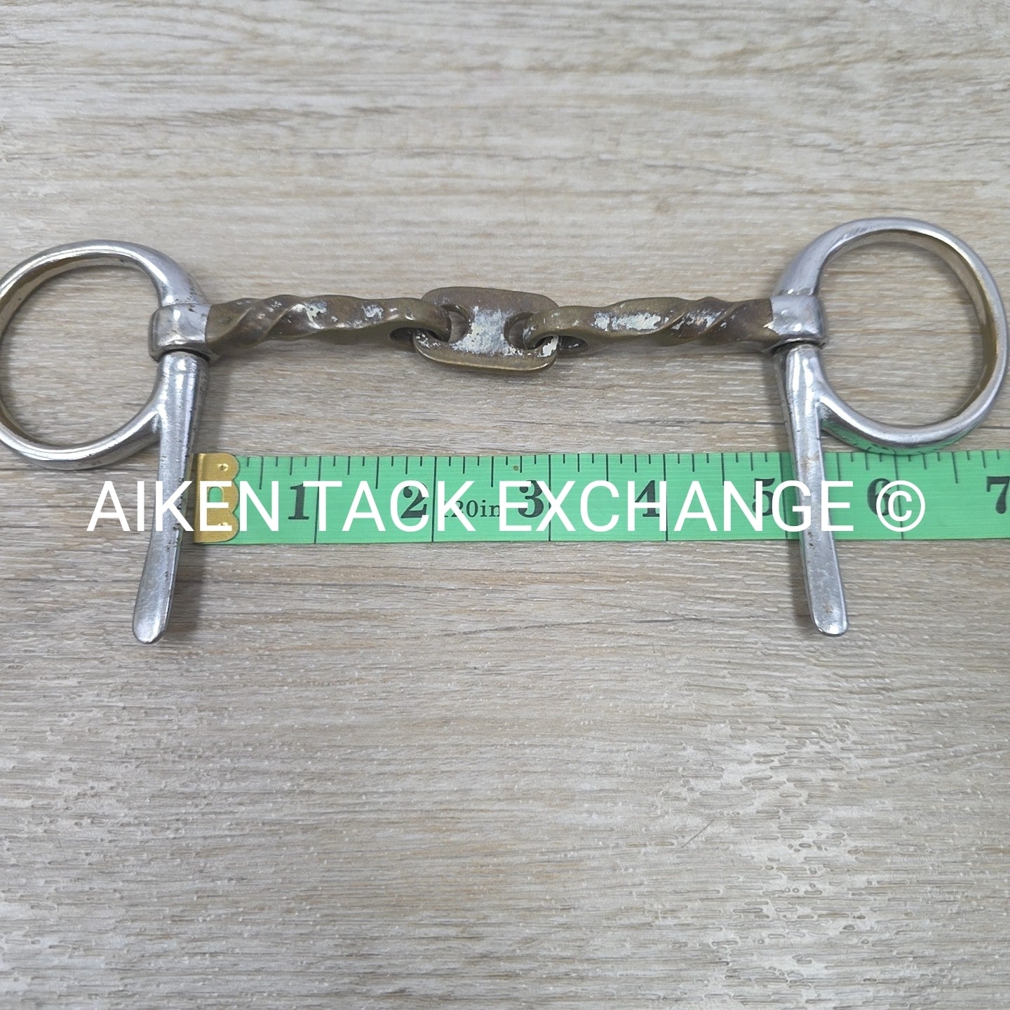 Copper Twisted French Link Half Cheek Bit 4.75"