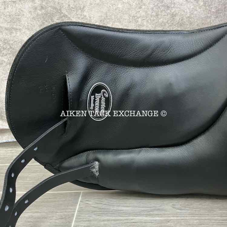 2023 Custom Saddlery Everest Monoflap Dressage Saddle, 18" Seat, Adjustable Tree, Wool Flocked Panels