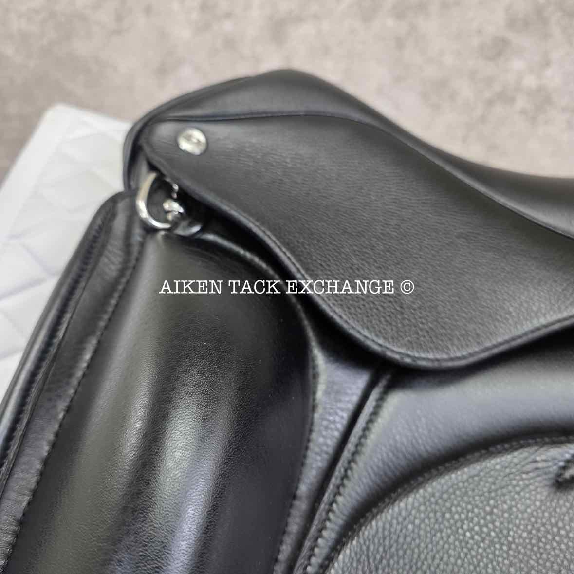 2023 Envy by Custom Saddlery Motion Monoflap Dressage Saddle, 18" Seat, Adjustable Tree, Wool Flocked Panels