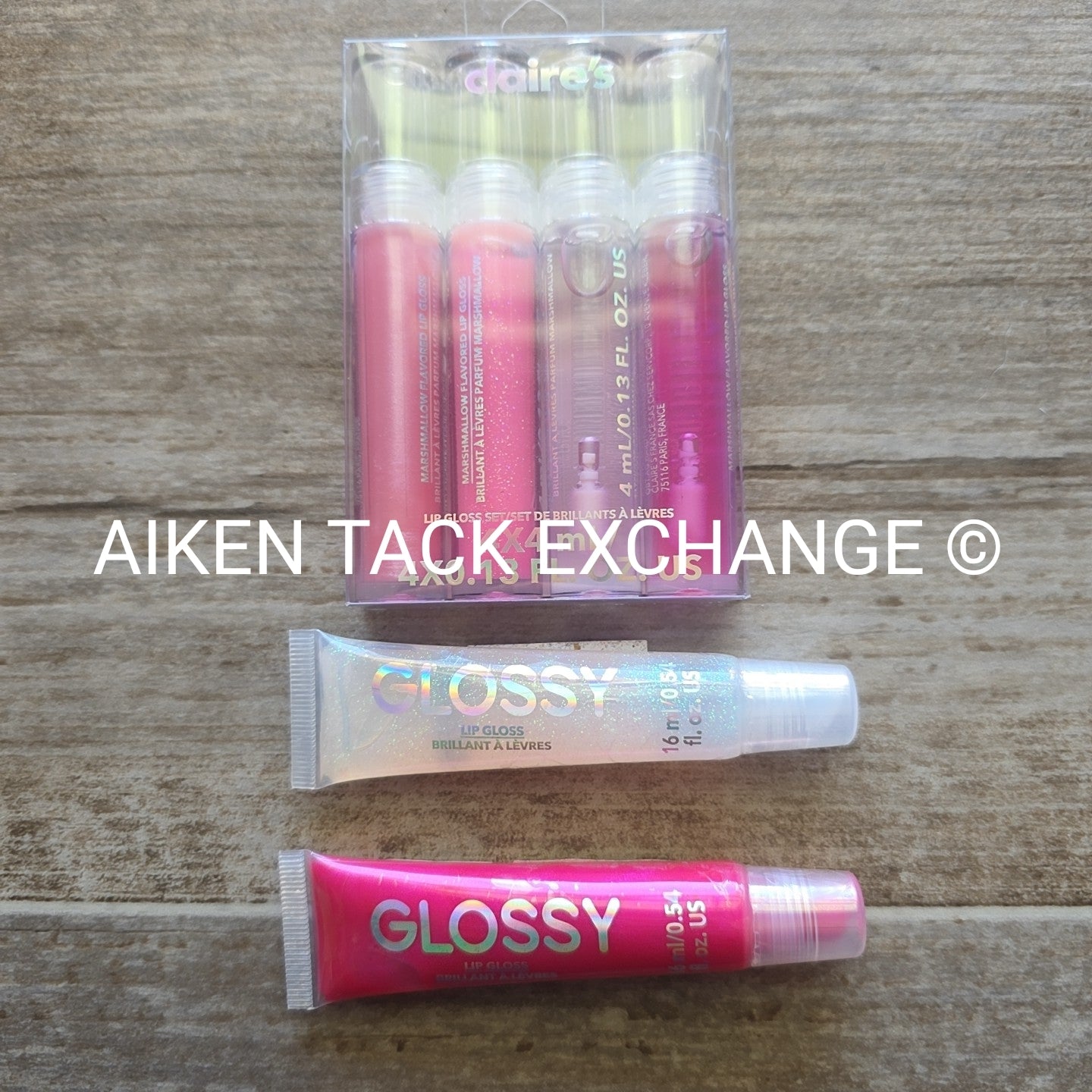 Claire's Lip Gloss Set (4) & Glossy Brilliant Lip Gloss (2)