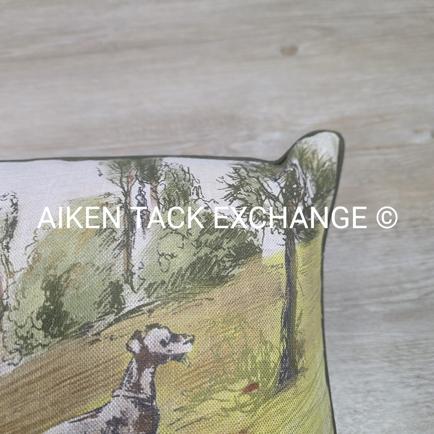 Fox Hunting Scene Pillow